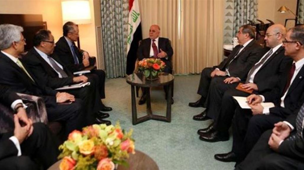 البنك الدولي للعبادي: سنساهم بتمويل المشاريع العاجلة بالمناطق المحررة ودعم الإصلاحات