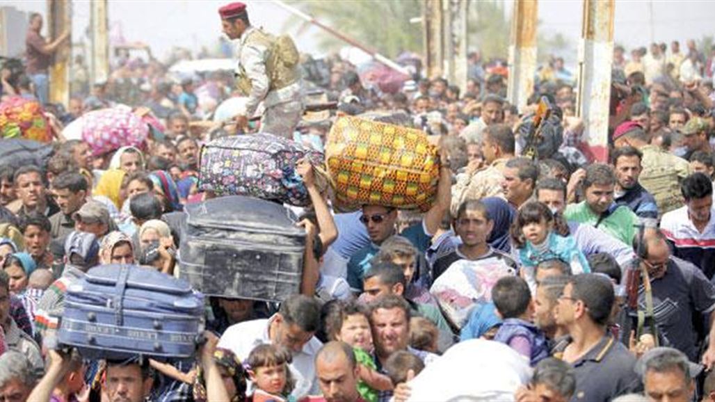 الهلال الأحمر تعلن المباشرة بنصب مخيم لإيواء نازحي الأنبار غربي بغداد