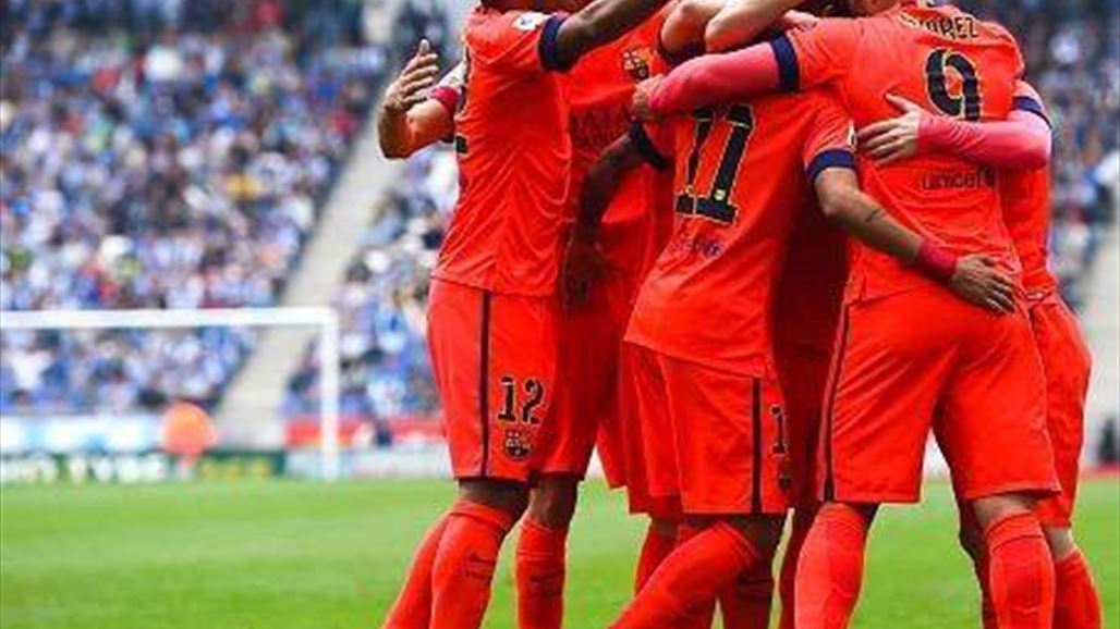 برشلونة يعزز صدارته للدوري الاسباني بثنائية في مرمى اسبانيول