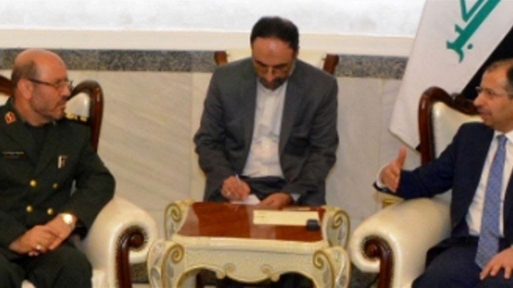 الجبوري يستقبل وزير الدفاع الإيراني ويدعو دول العالم لدعم العراق بحربه ضد "الإرهاب"