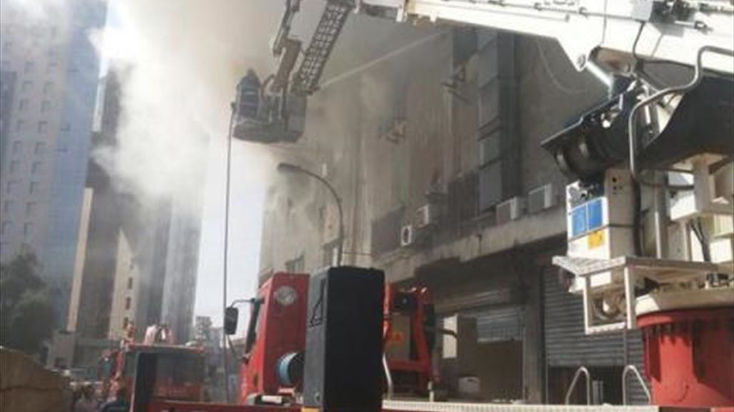 احتراق معمل للاخشاب شرقي بغداد