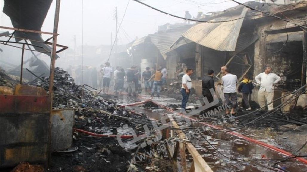 الداخلية تعلن اخماد حريق اندلع بسوق الكياره شرقي بغداد
