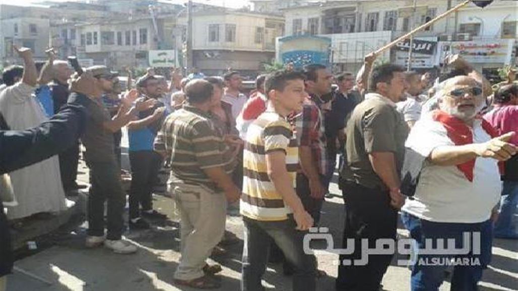 مظاهرتان وسط بغداد لموظفي عقود الكهرباء ولذوي ضحايا سبايكر
