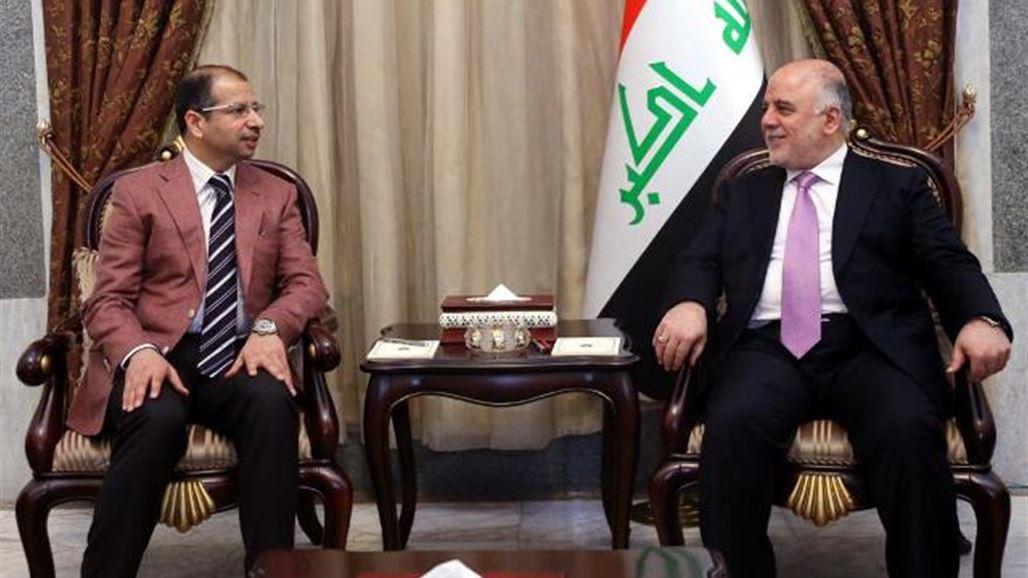 العبادي للجبوري: ماضون بالاصلاحات ومحاربة الفساد من اجل ترسيخ بناء الدولة