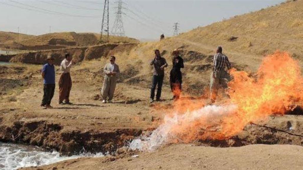 مواطن كردي يكتشف حقلاً غازياً في مزرعته غربي السليمانية