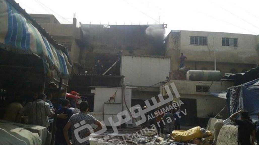 اندلاع حريق في عمارة بسوق الشورجة وسط بغداد