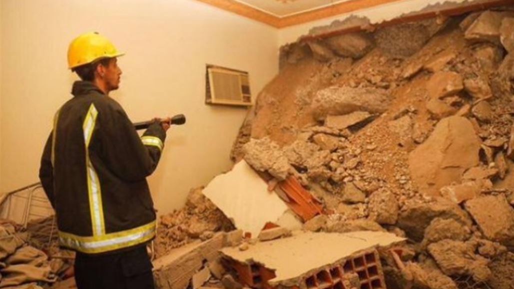 إنهيار جزء من جبل في مكة