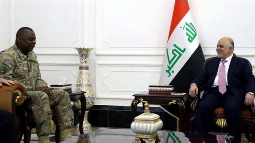 العبادي لأوستن: عازمون على تحرير كل شبر من أرض العراق