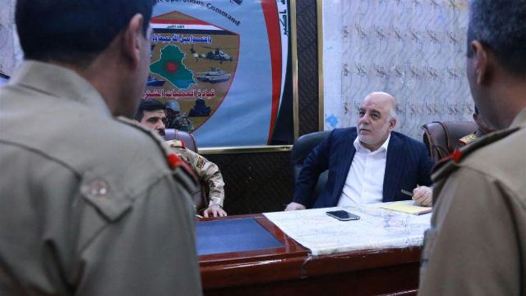 العبادي يشدد على ضرورة الاستفادة من الجهد على الارض وما يوفره التحالف الدولي