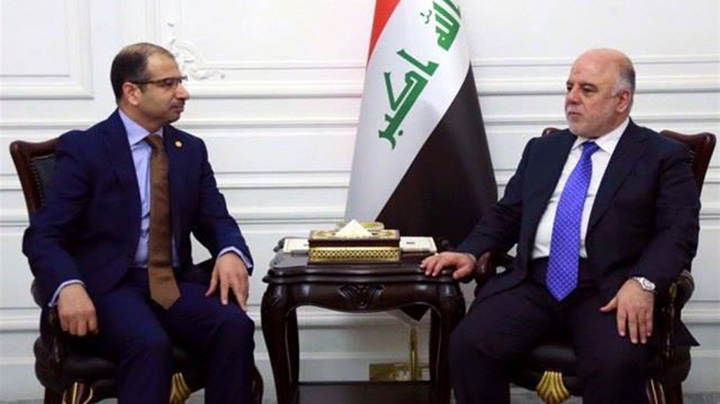 العبادي والجبوري يؤكدان اهمية ادامة زخم الانتصارات المتحققة في الانبار وبيجي