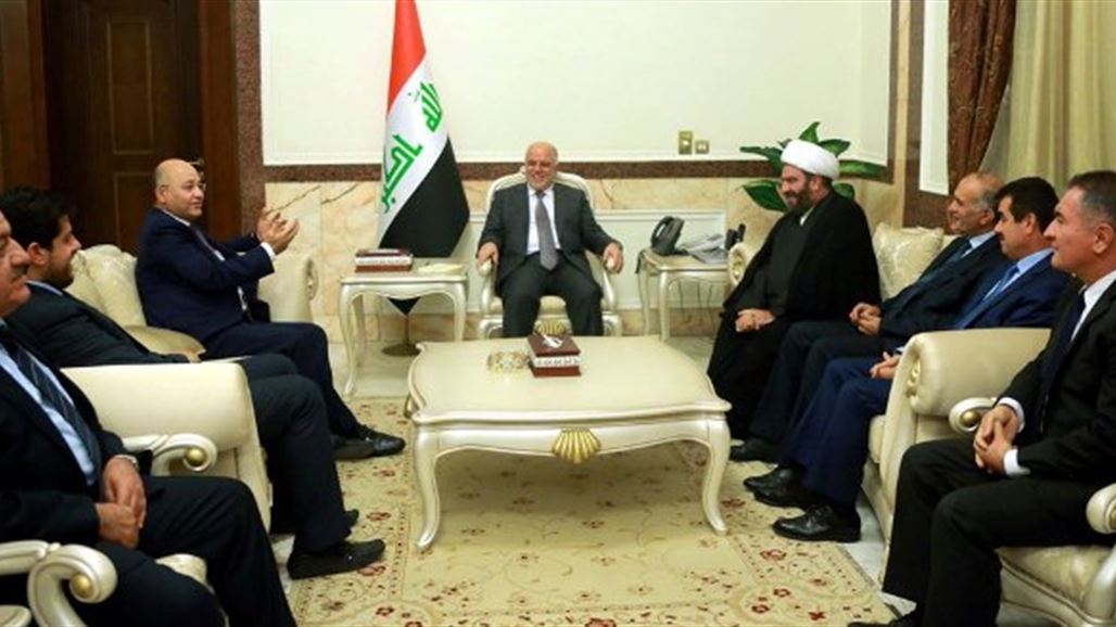 العبادي وبرهم صالح يؤكدان اهمية دعم الحكومة والاصلاحات