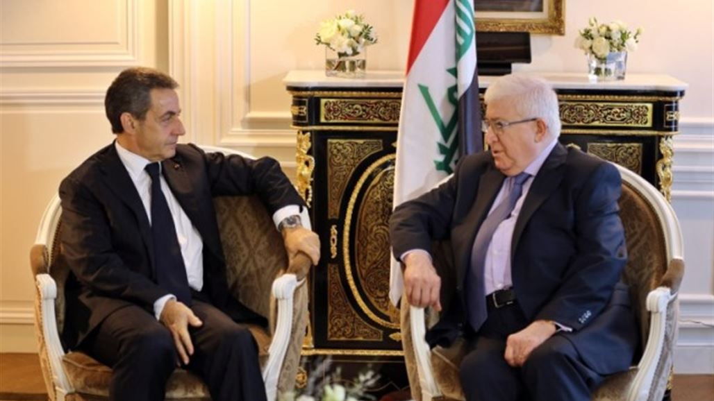 معصوم يلتقي هولاند مساء اليوم وساركوزي يرغب بزيارة العراق
