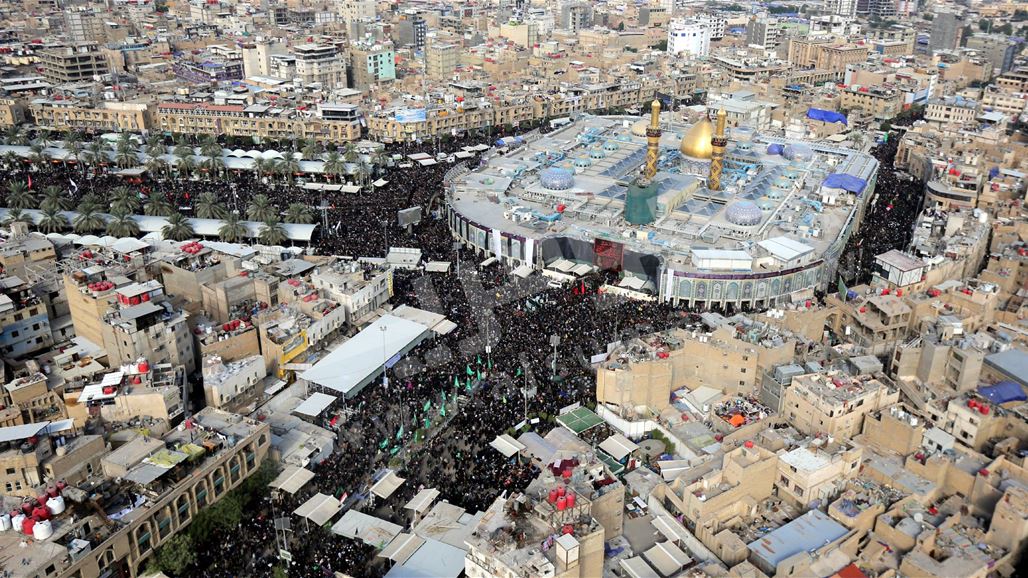 بالصور.. كربلاء من الجو في اربعينية الامام الحسين (ع)