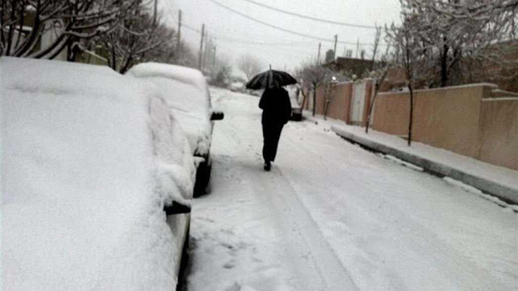 مطار السليمانية يوقف رحلاته بسبب موجة ثلوج