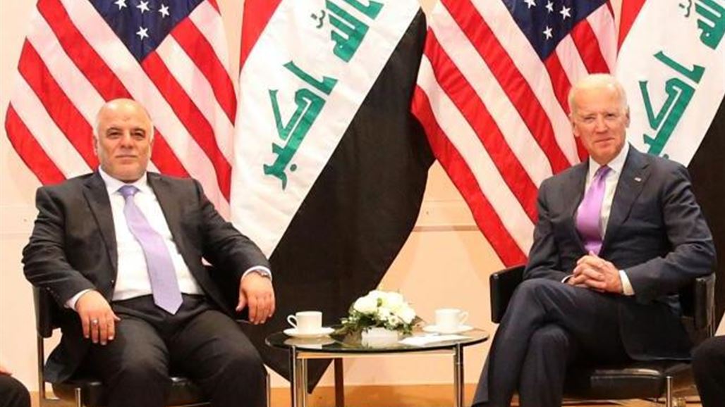 بايدن يهاتف العبادي ويؤكد له حرص بلاده "الشديد" على سيادة العراق