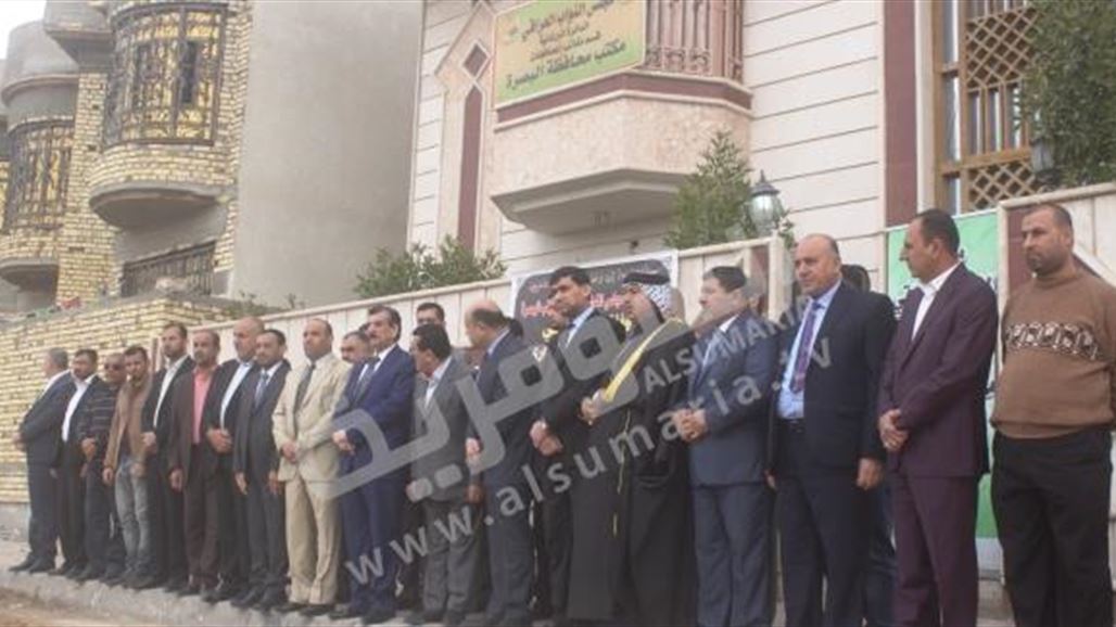 مقاولون ونواب يشاركون بوقفة احتجاجية في البصرة لمطالبة الحكومة بأموال المحافظة