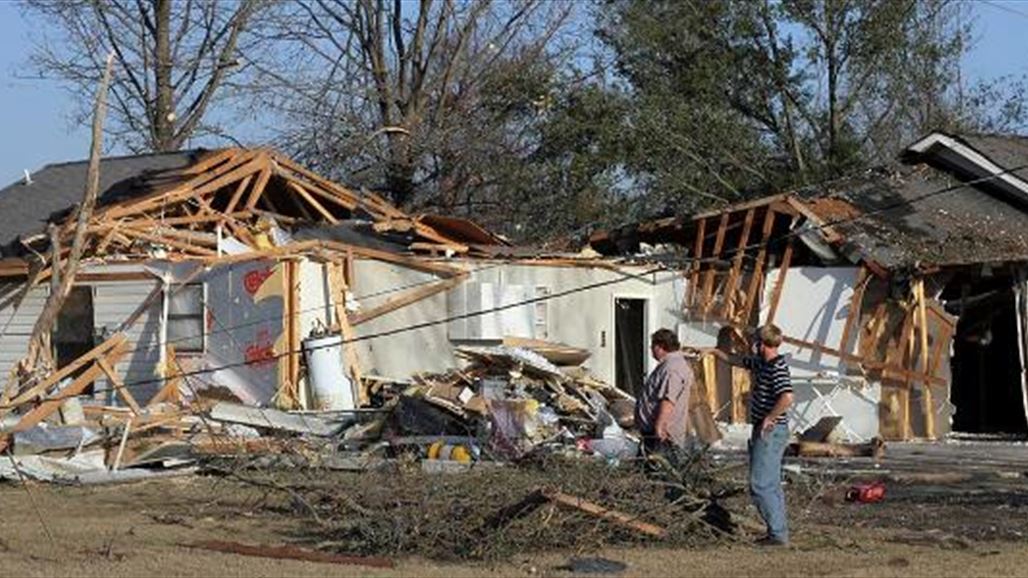 مصرع 14 أمريكياً وإصابة العشرات بعواصف ضربت جنوبي الولايات المتحدة