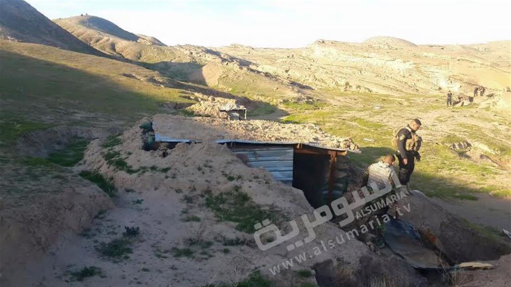 شرطة ديالى تعلن ضبط مخبئين سريين لـ"داعش" في تلال حمرين