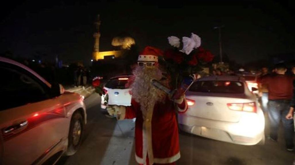 بالصور .. أضواء ومفرقعات وبهجة عارمة في بغداد بليلة رأس السنة
