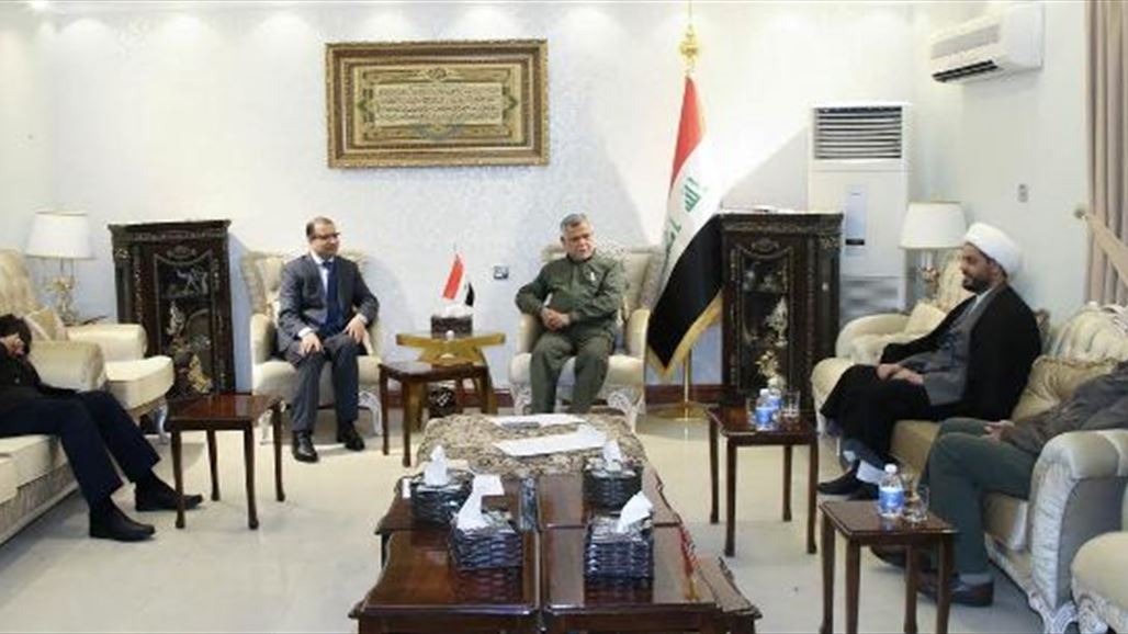 الجبوري يبحث مع العامري والمهندس والخزعلي تسريع اعادة النازحين للمناطق المحررة