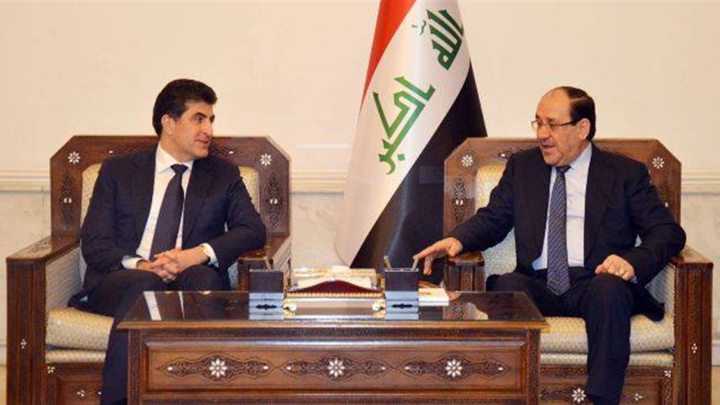 المالكي يؤكد للبارزاني ضرورة توحيد المواقف ازاء القضايا الداخلية والخارجية