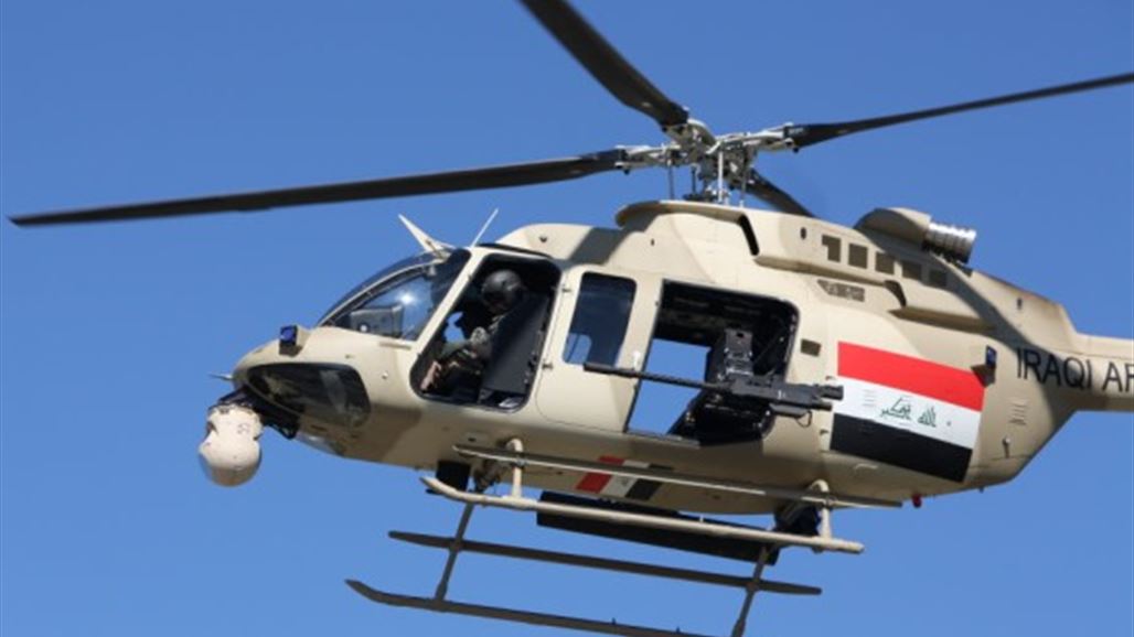 سقوط طائرة مروحية تابعة لطيران الجيش في واسط