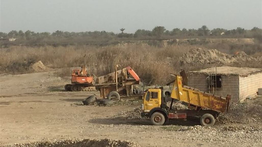 بالصور.. اكبر مقالع الحصى والرمل في ديالى خارج نطاق العمل منذ 20 شهرا