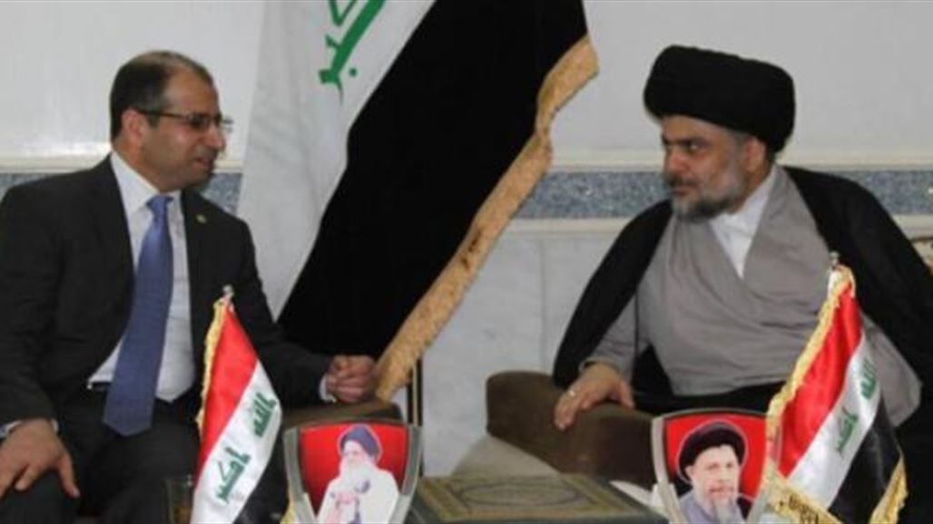 الجبوري يجتمع مع الصدر ويؤكد الحاجة لجميع الاطراف المعنية بتحرير الموصل