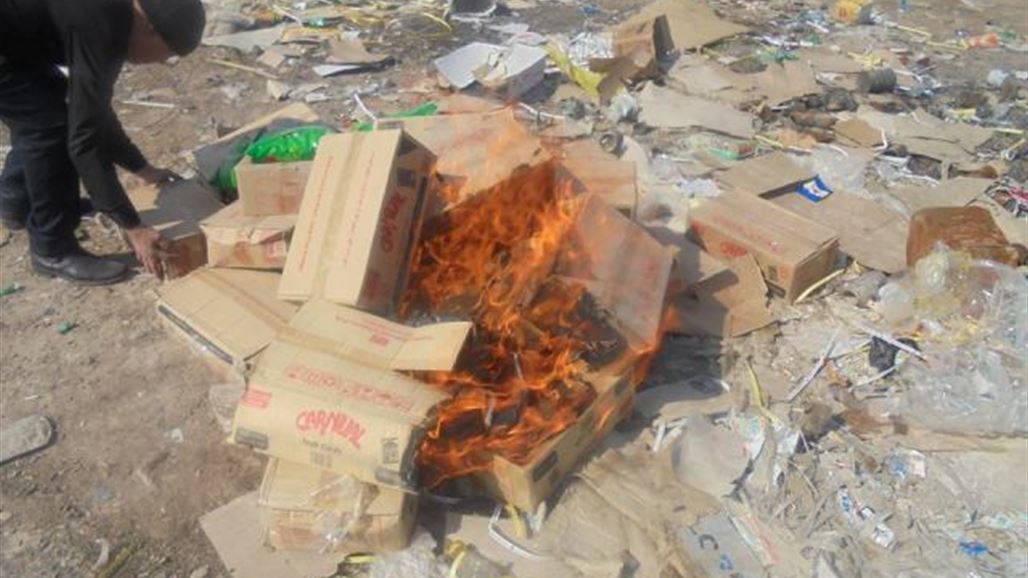 ضبط اكثر من طنين من المواد غير صالحة للاستهلاك البشري شرق بعقوبة