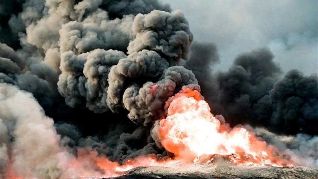 فريق فني من وزارة النفط يسيطر على حريق ببئر نفطية جنوبي صلاح الدين