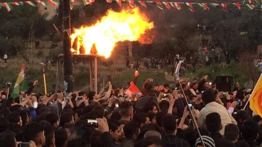 ايقاد شعلة نوروز في كردستان وسط دعوات للسلام والاستقرار