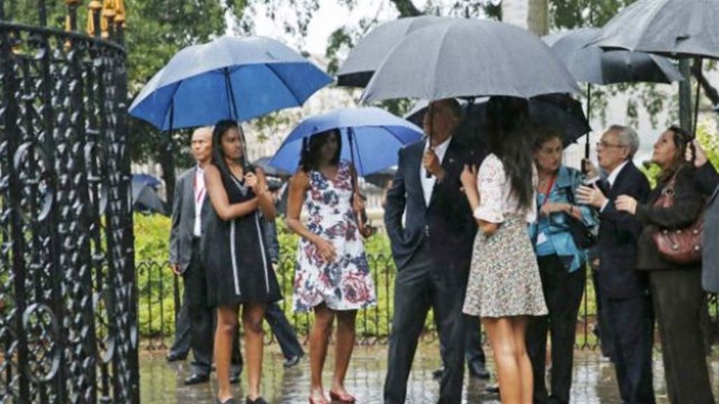 أوباما يصل كوبا جالباً المطر بأول زيارة لرئيس أمريكي منذ 88 عاماً