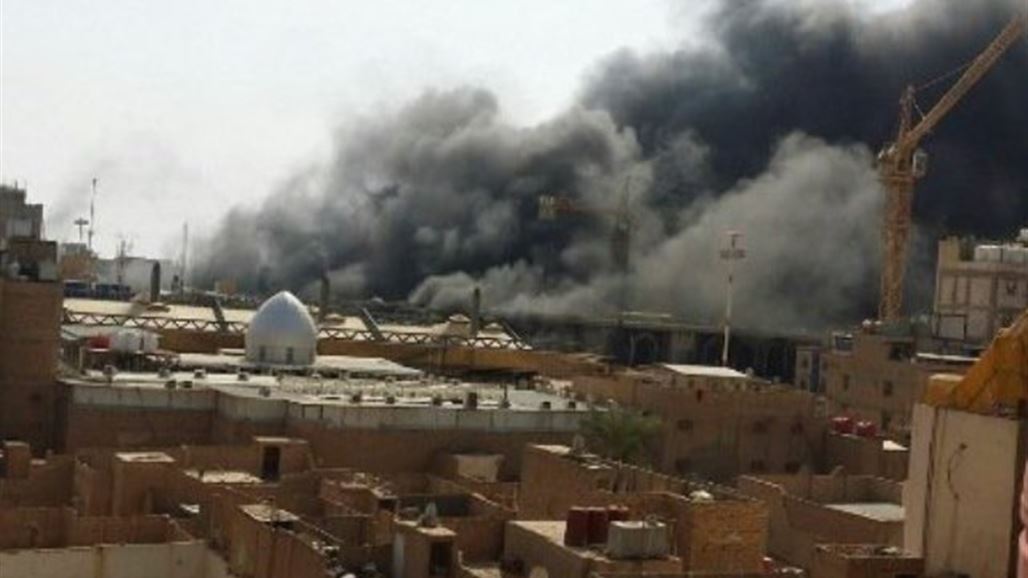 مصدر: فرق الدفاع المدني سيطرت على حريق النجف وسببه انفجار انبوبة غاز