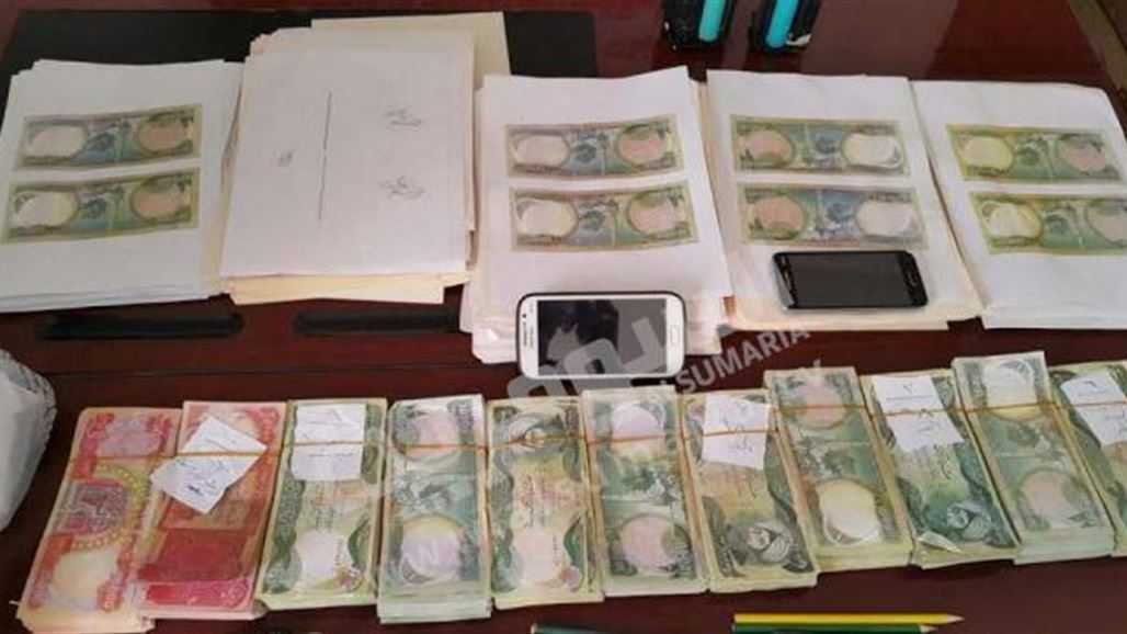 شرطة الديوانية تعتقل عصابة تزوير عملة تلقت تدريباً في بغداد