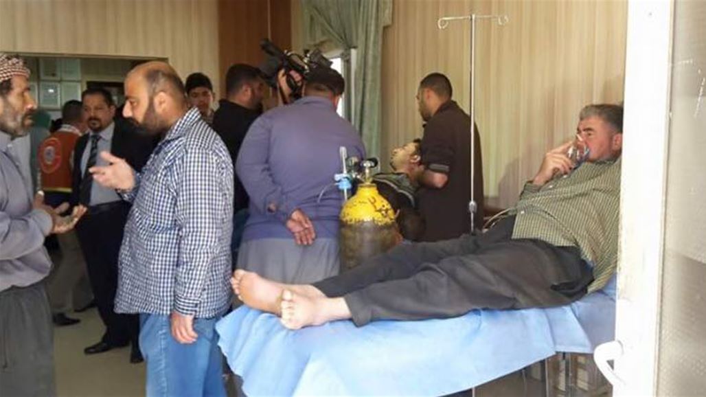 نقل 16 من مصابي الغازات الكيمياوية بناحية تازة الى تركيا للعلاج