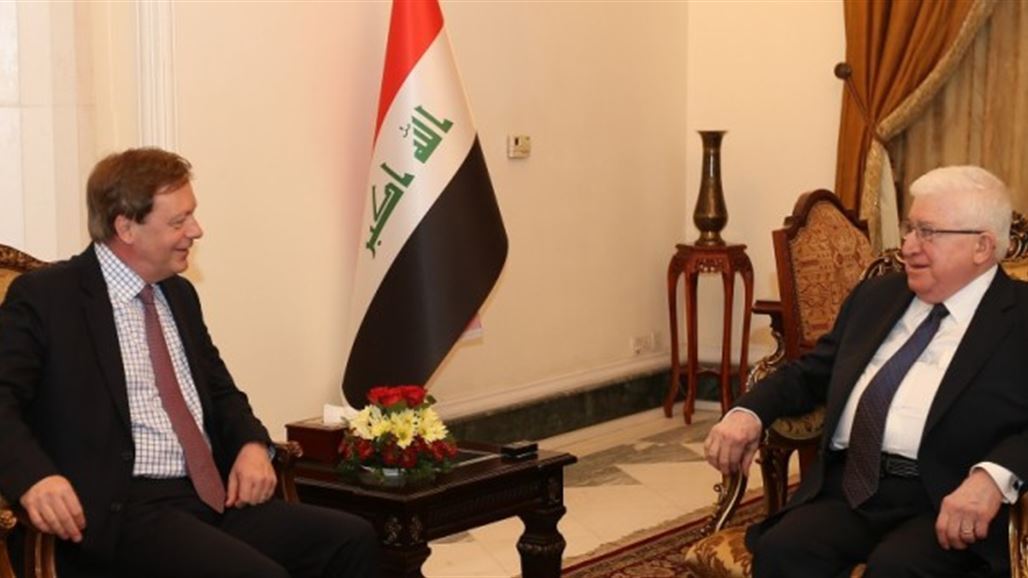 معصوم يدعو إلى تمتين العلاقات العراقية البريطانية والارتقاء بها