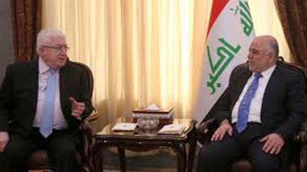 معصوم والعبادي يبحثان المفاوضات مع صندوق النقد لتوفير الدعم الكفيل بتجاوز الأزمة المالية