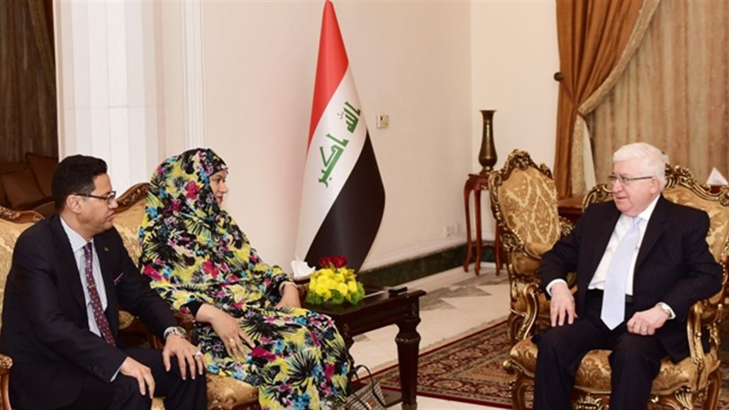 معصوم يتسلم دعوة من نظيره الموريتاني لحضور مؤتمر القمة العربية المقبل