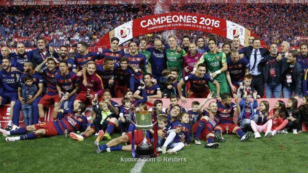 برشلونة يتوج بكأس الملك على حساب اشبيلية