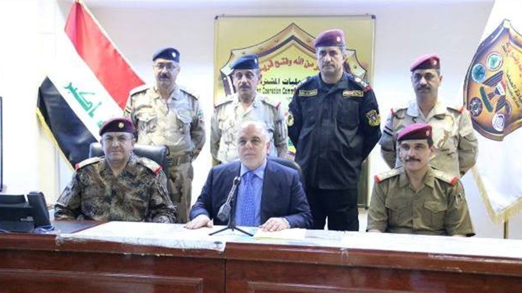العبادي يصل الى مقر عمليات الفلوجة