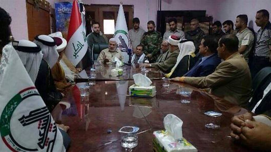 المهندس يتفق مع الوقف السني وعشائر الأنبار على التعاون لمساعدة الأسر المحررة