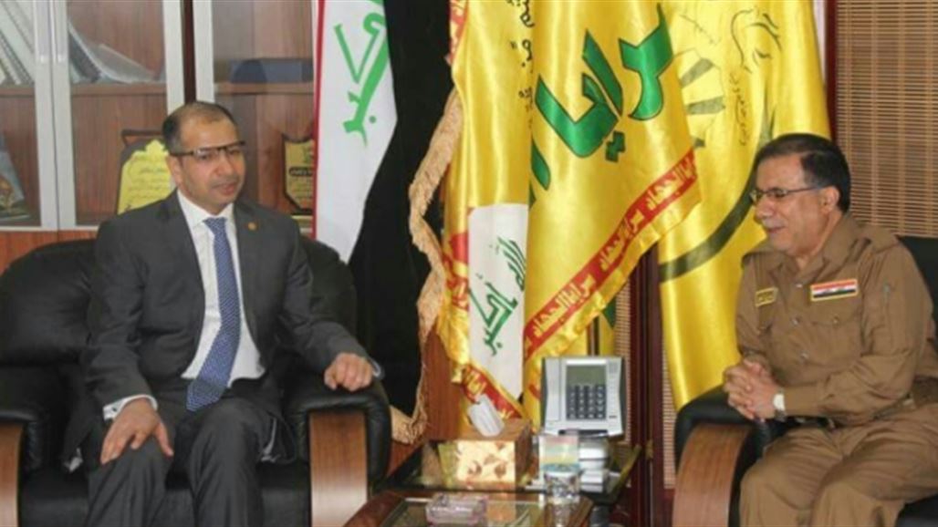 الجبوري يزور "سرايا الجهاد" ويشيد بدور الحشد في الفلوجة