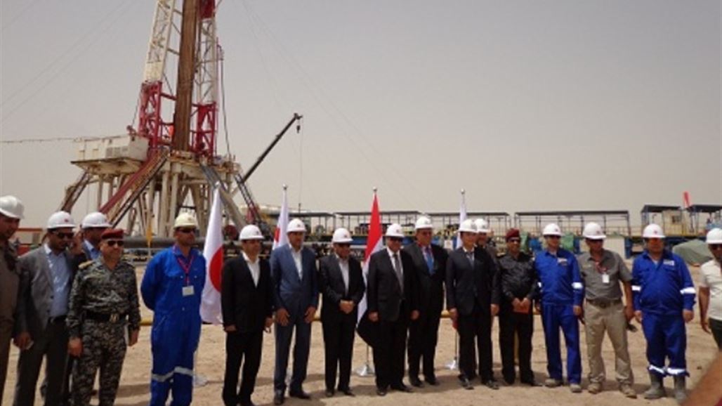 افتتاح اول بئر نفطي استكشافي في المثنى