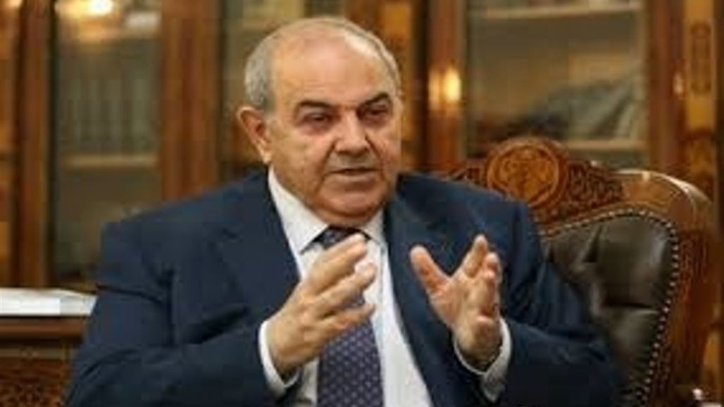 علاوي يدعو المجتمع الدولي لدعم النازحين وسكان المناطق المنكوبة