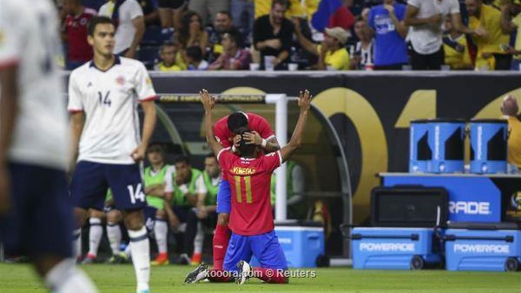 كوستاريكا تحقق فوزا للتأريخ على كولومبيا وتودع كوبا أميركا