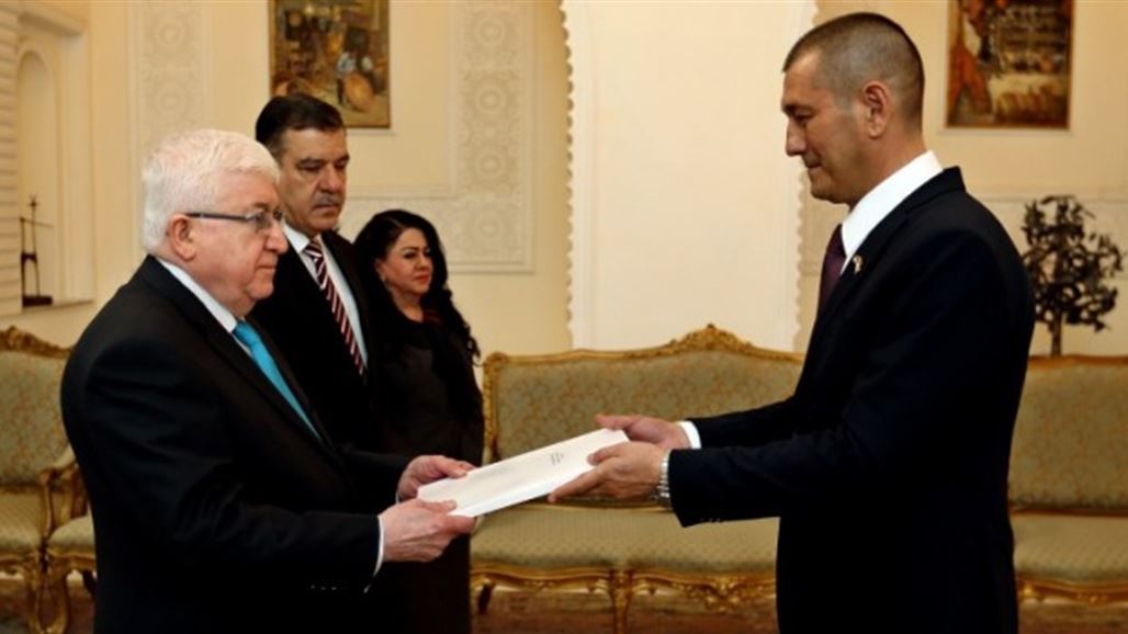 معصوم يتسلم أوراق اعتماد سفير كرواتيا الجديد