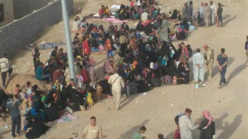 عمليات نينوى تستقبل 800 نازح غرب مخمور