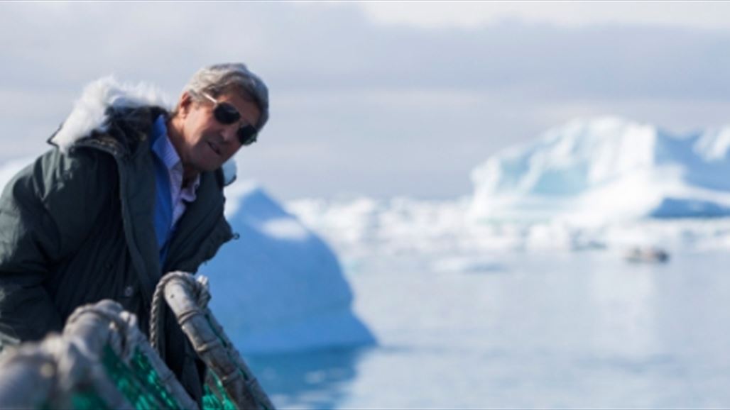 جون كيري مصدوم من ذوبان الجليد في القطب الشمالي