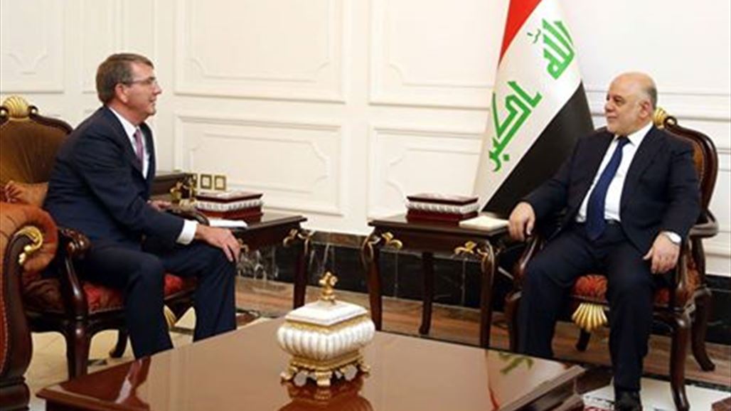 العبادي يستقبل وزير الدفاع الامريكي
