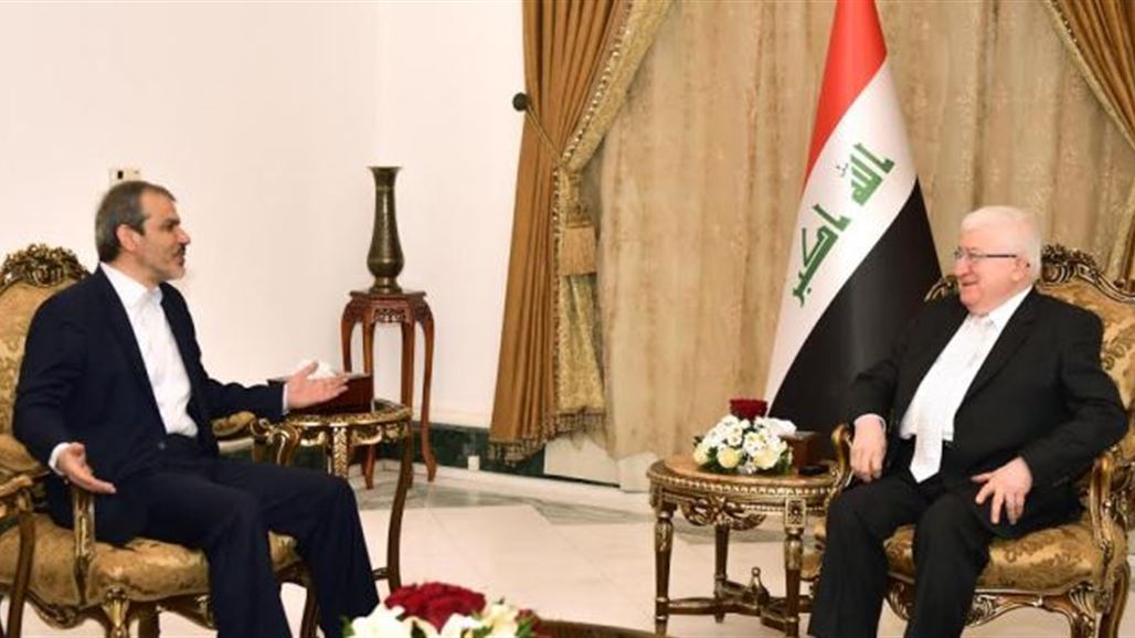 معصوم يؤكد للسفير الايراني عزم العراق على انجاز كري وتنظيف شط العرب